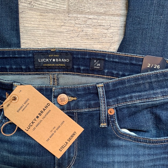 Lucky Brand Stella Skinny Blue Jeans Size 26/2 - Picture 2 of 8